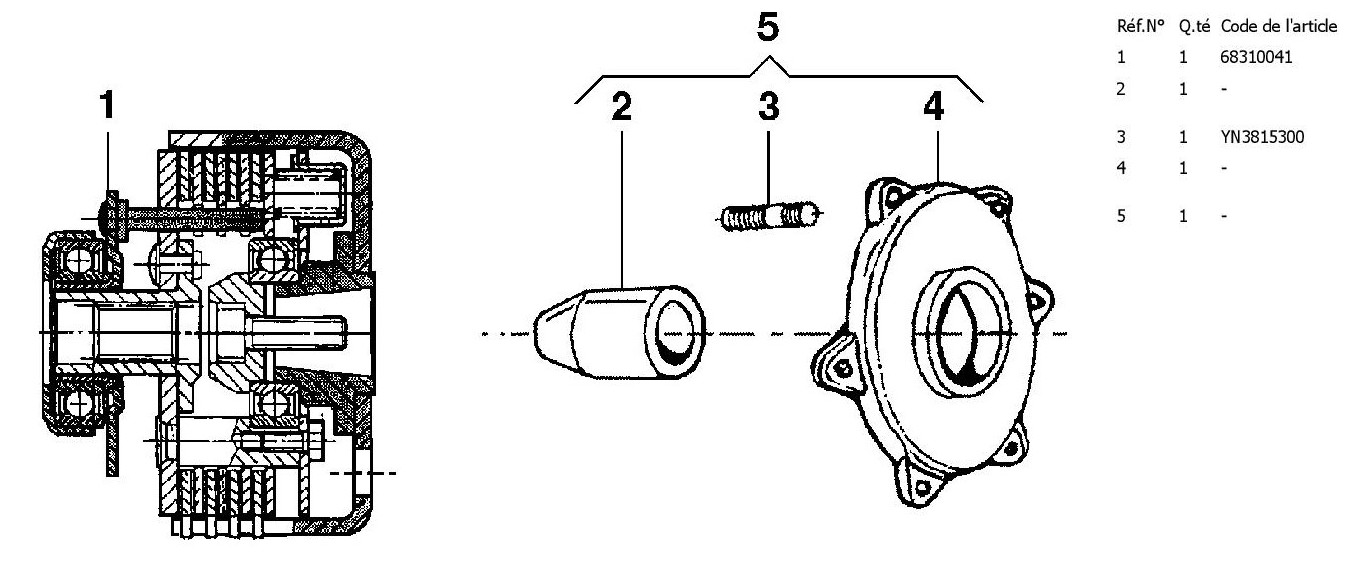 Embrayage 3 disques